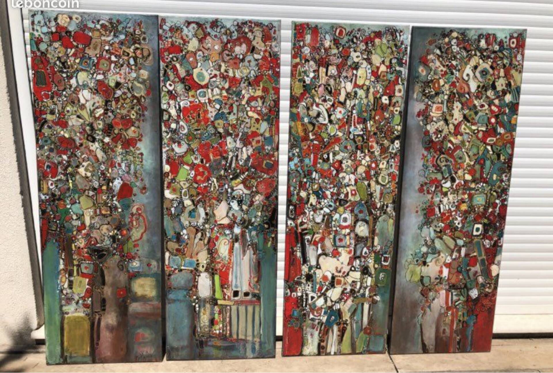 Chantal Bir 2018 - Set of x4 paintings on canvases
