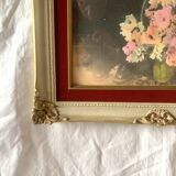 Old carved wooden wall frame