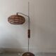 Scandinavian bamboo floor lamp, design 50s