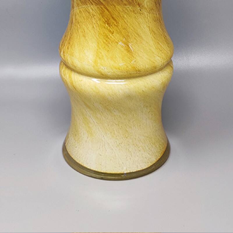 1970s Gorgeous Pair of Vases in Murano Glass by Enrico Coveri. Made in Italy