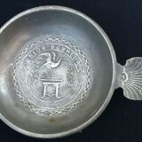 Tastevin in monogrammed tin Ear form scallop shell