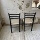 Black Italian rope chairs