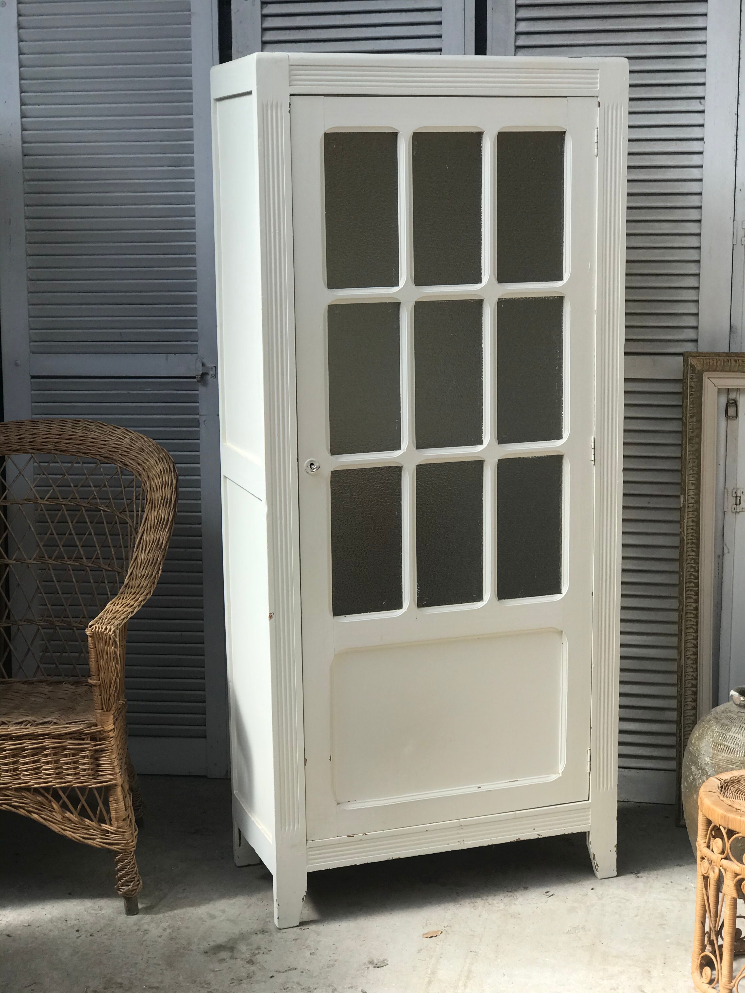 Glass-glazed parisian wardrobe