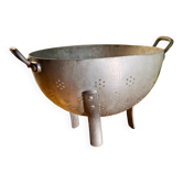 Old aluminum colander