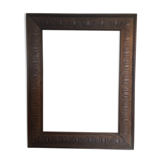 Old chissed wooden frame