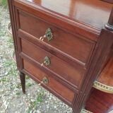Antique Louis XVI style chest of drawers with marble top