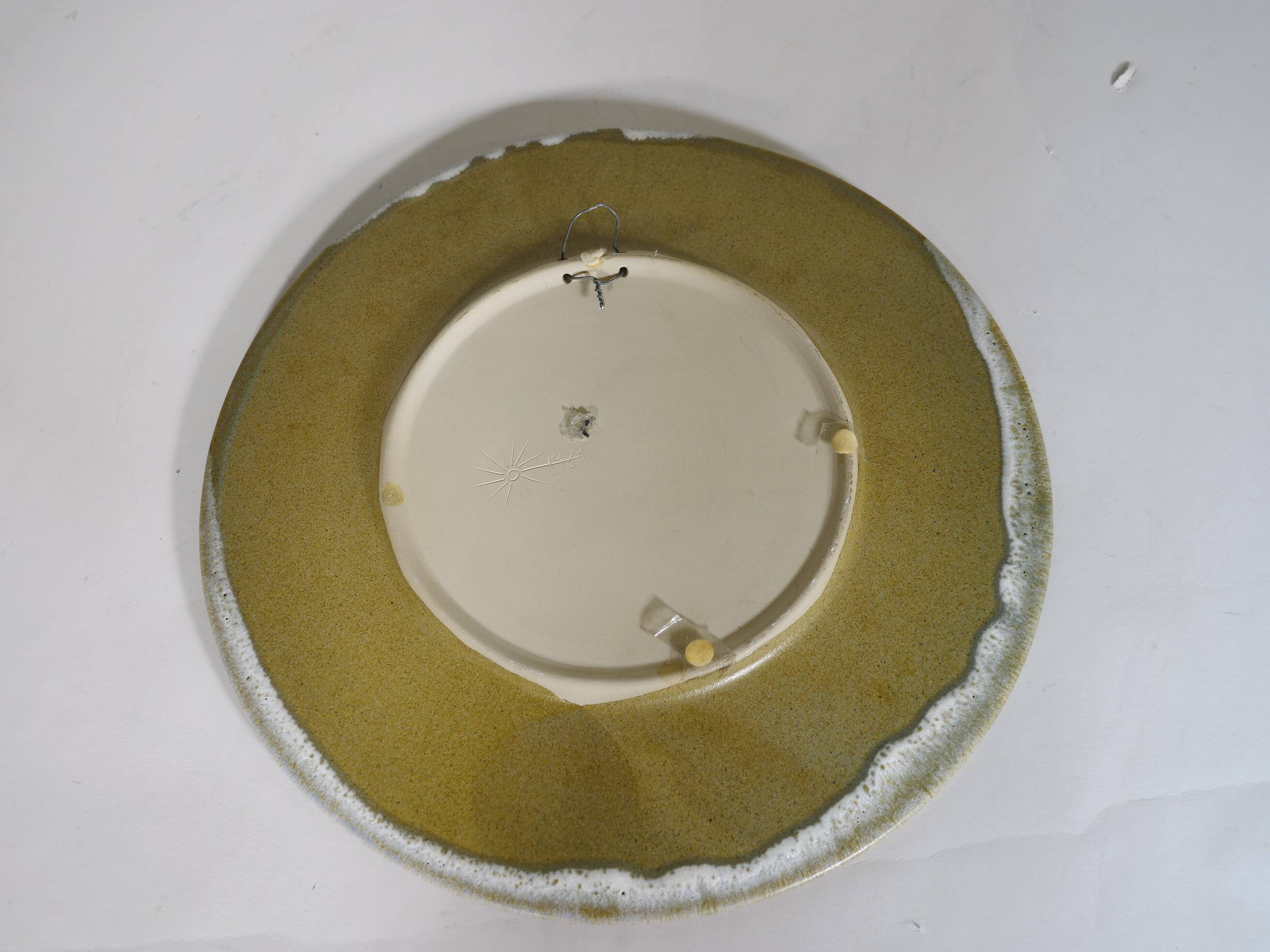 Scandinavian Studio Pottery Plate, Signed, 1970s