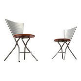 Ensemble de chaises pliantes postmodernes par Rutger Andersson