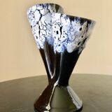 Double vase Fat Lava blue