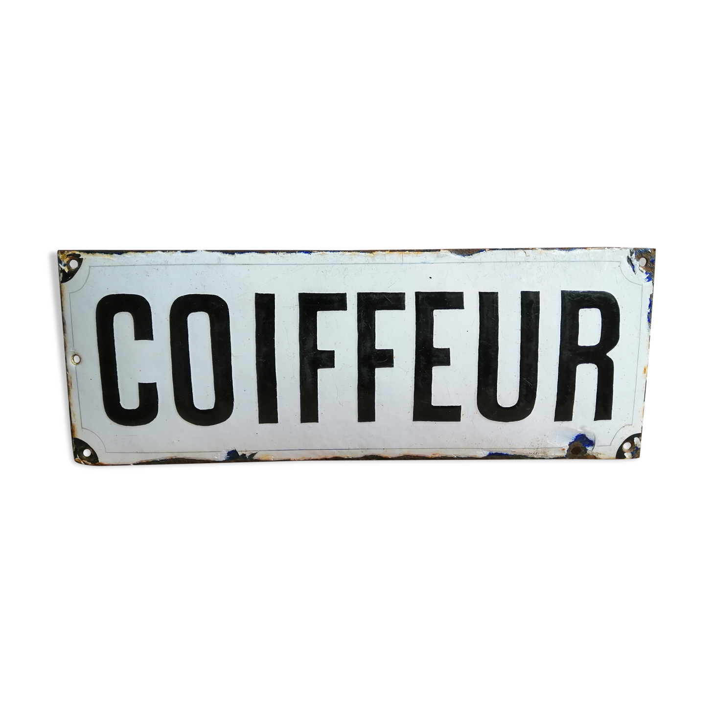 Hairdresser's advertising plate