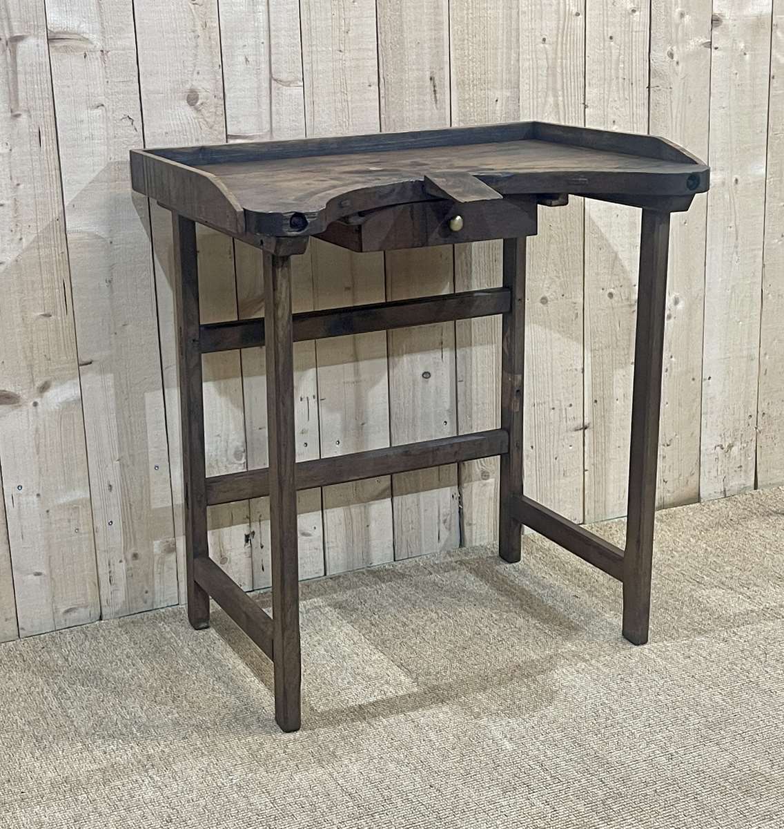 Table de travail de bijoutier en chêne début XXème