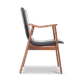 Dutch Black Leather Chair by Louis van Teeffelen for WeBe, 1960s