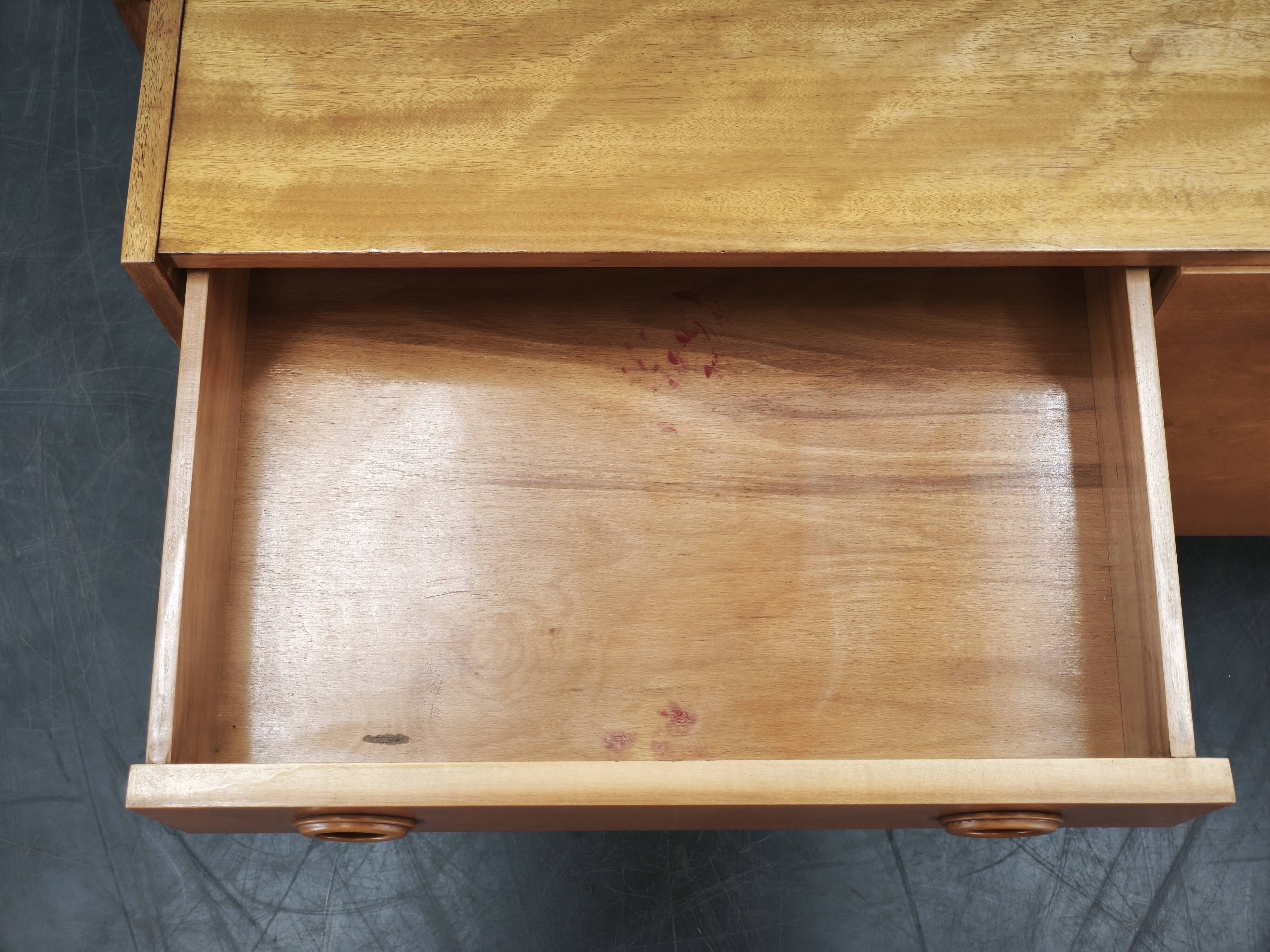 1960s Czechoslovak Maple Sideboard with Drawers and Cabinet
