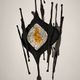 Brutalist chandelier attributed to Tom Ahlström & Hans Ehrlich