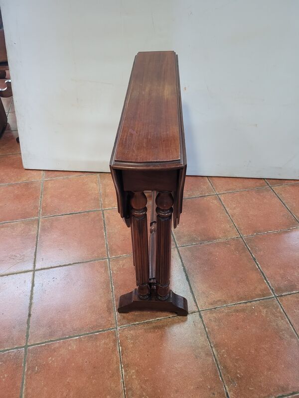 Table get leg en acajou