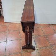 Table get leg en acajou