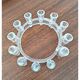 Bougeoir design vintage en plastique transparent