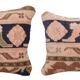 Lot de 2 housses de coussin turque vintage 51x25 cm
