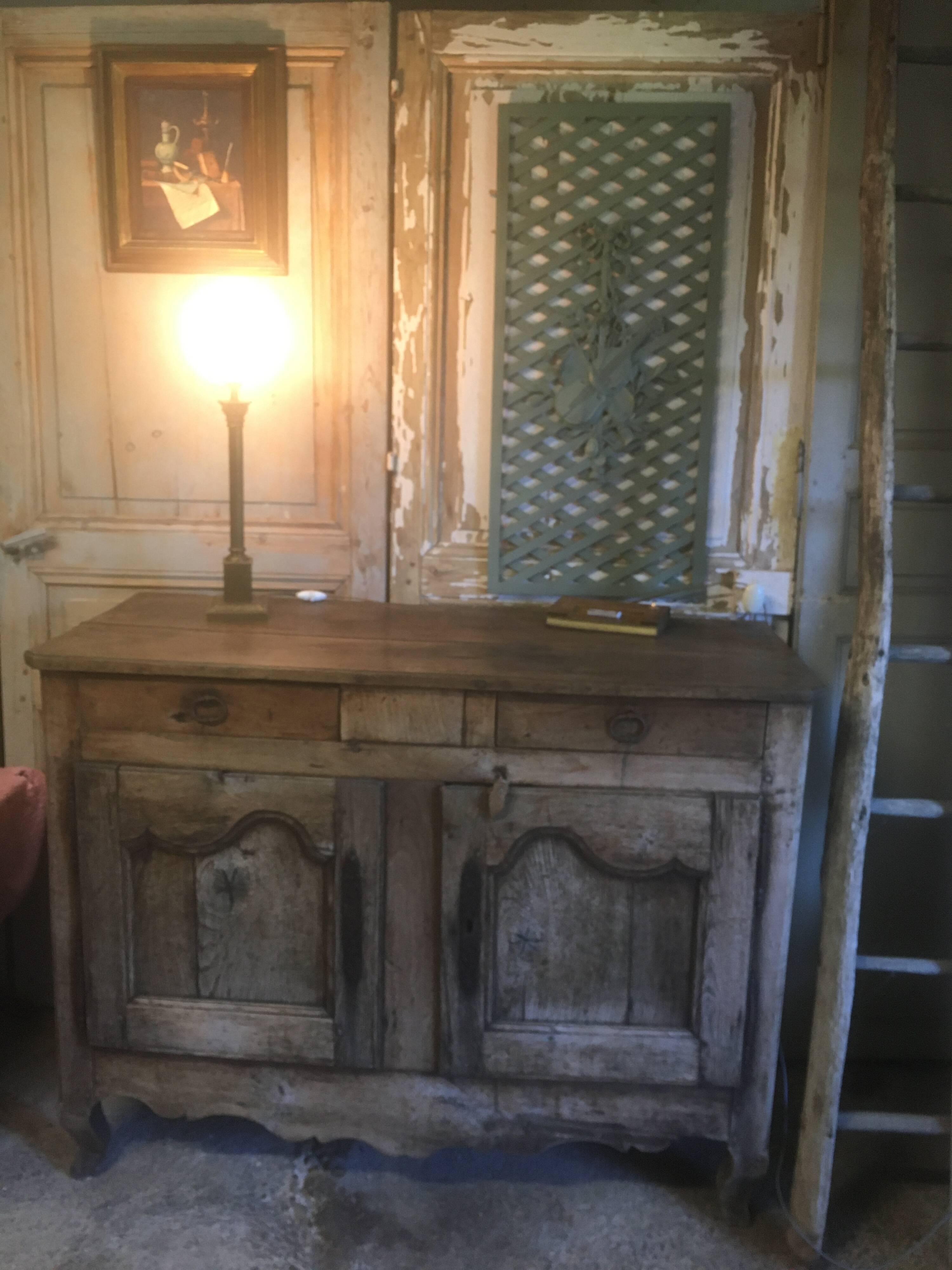 Lampe en bronze et nacre
