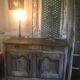 Lampe en bronze et nacre