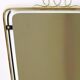 Wall mirror in brass wire with modernist loops from the mid-century, Italy, 1950s.