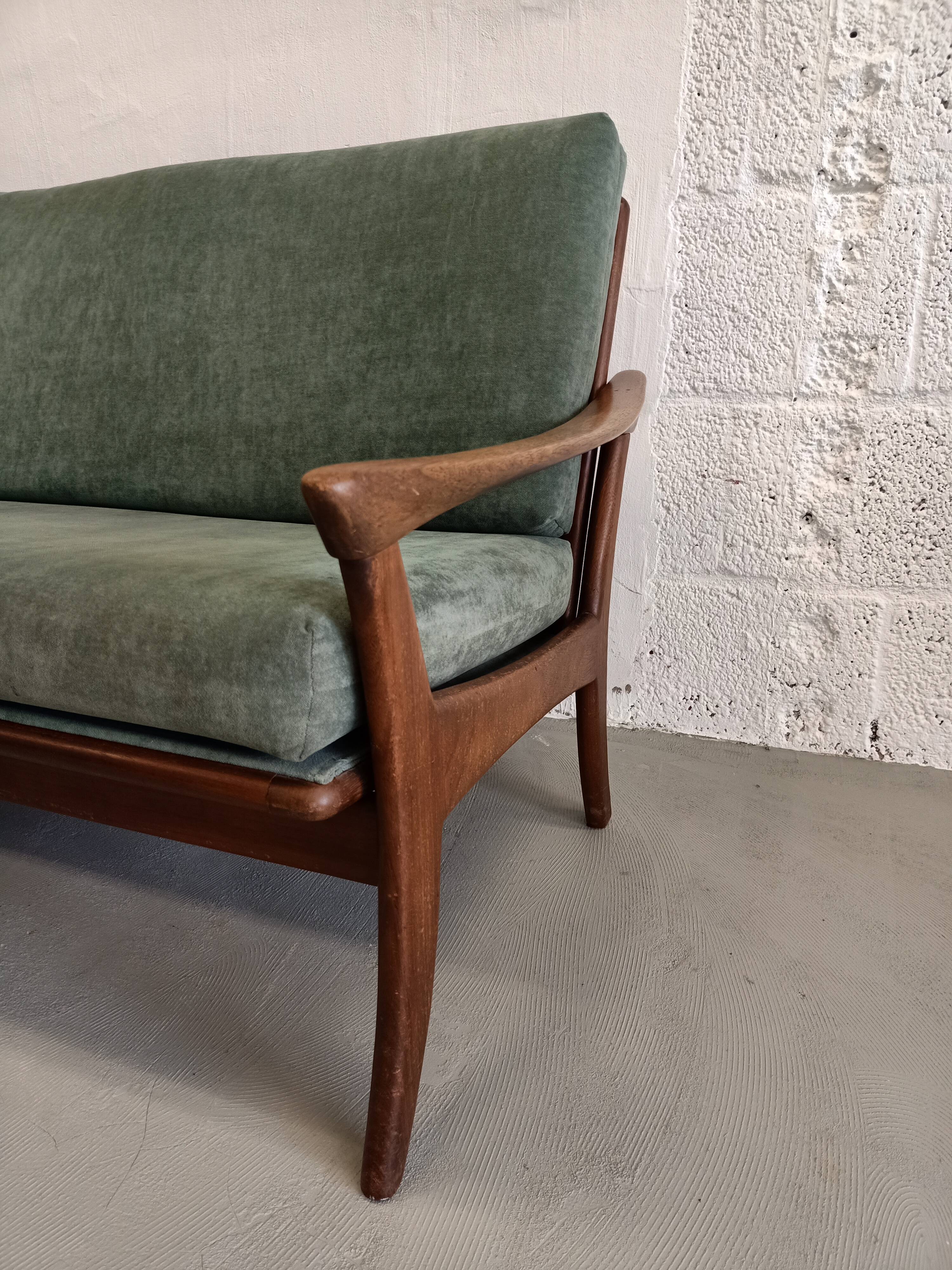 Teak Dutch design sofa by de Ster, 1960