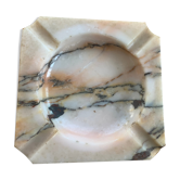 Vintage veined pink marble ashtray