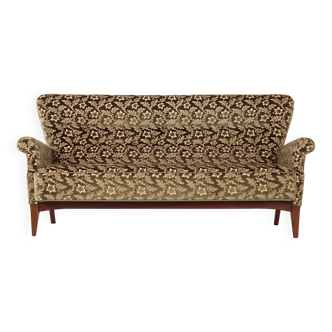 Beech sofa, Danish design, 1960s, manufactured by Fritz Hansen