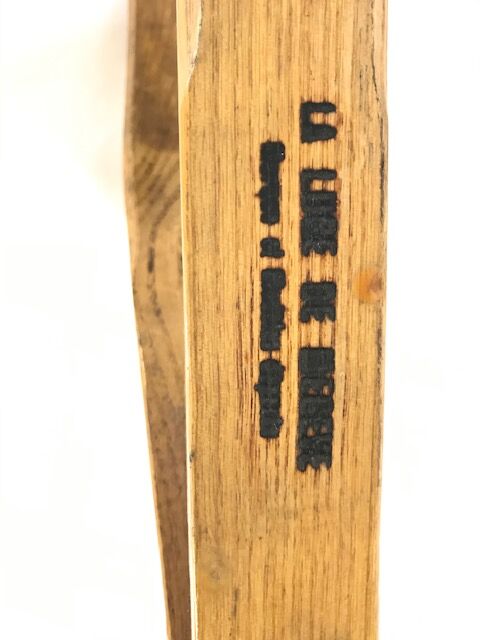 Wood luge "Megève's sled"