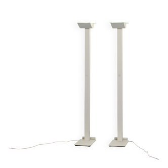 Paire de lampadaires ID-S par Ettore Sottsass, Zumtobel, vers 1987