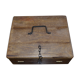 Wooden cigar box with accessory