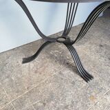 Table low wrought iron era art deco 1930/40