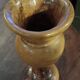 Turned olive wood vase