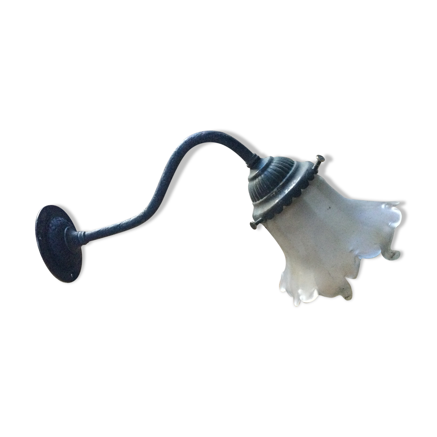 Antique wall lamp and tulip