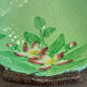 Slip fruit cup leaves flowers Carlton Ware England