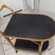 Vintage rattan serving trolley