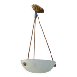 Suspension vasque art déco verre pressé