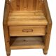 Vintage set of two pine wood bedside tables