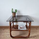 Designer rattan coffee table