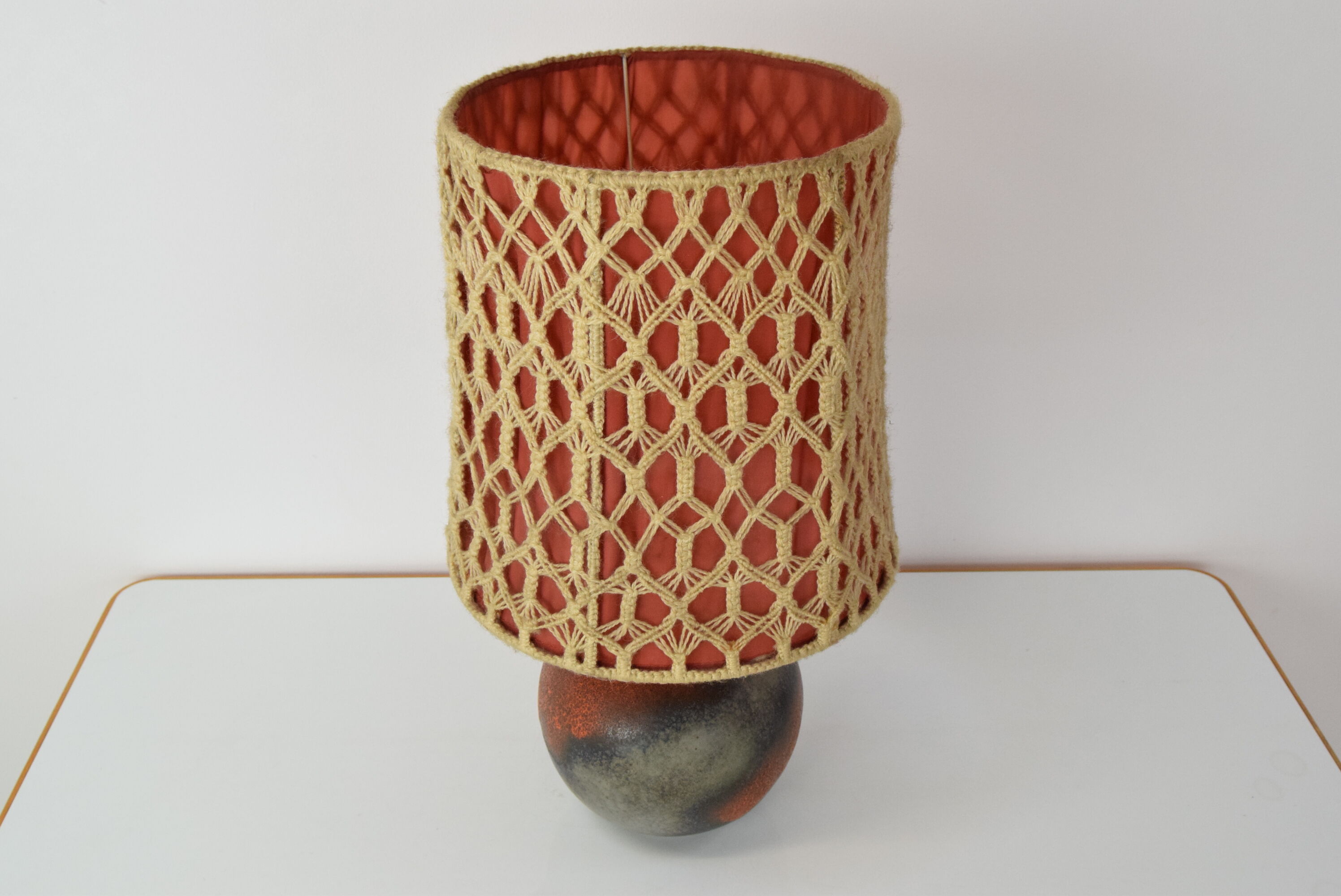 Mid-century Ceramic Table Lamp,1970's.