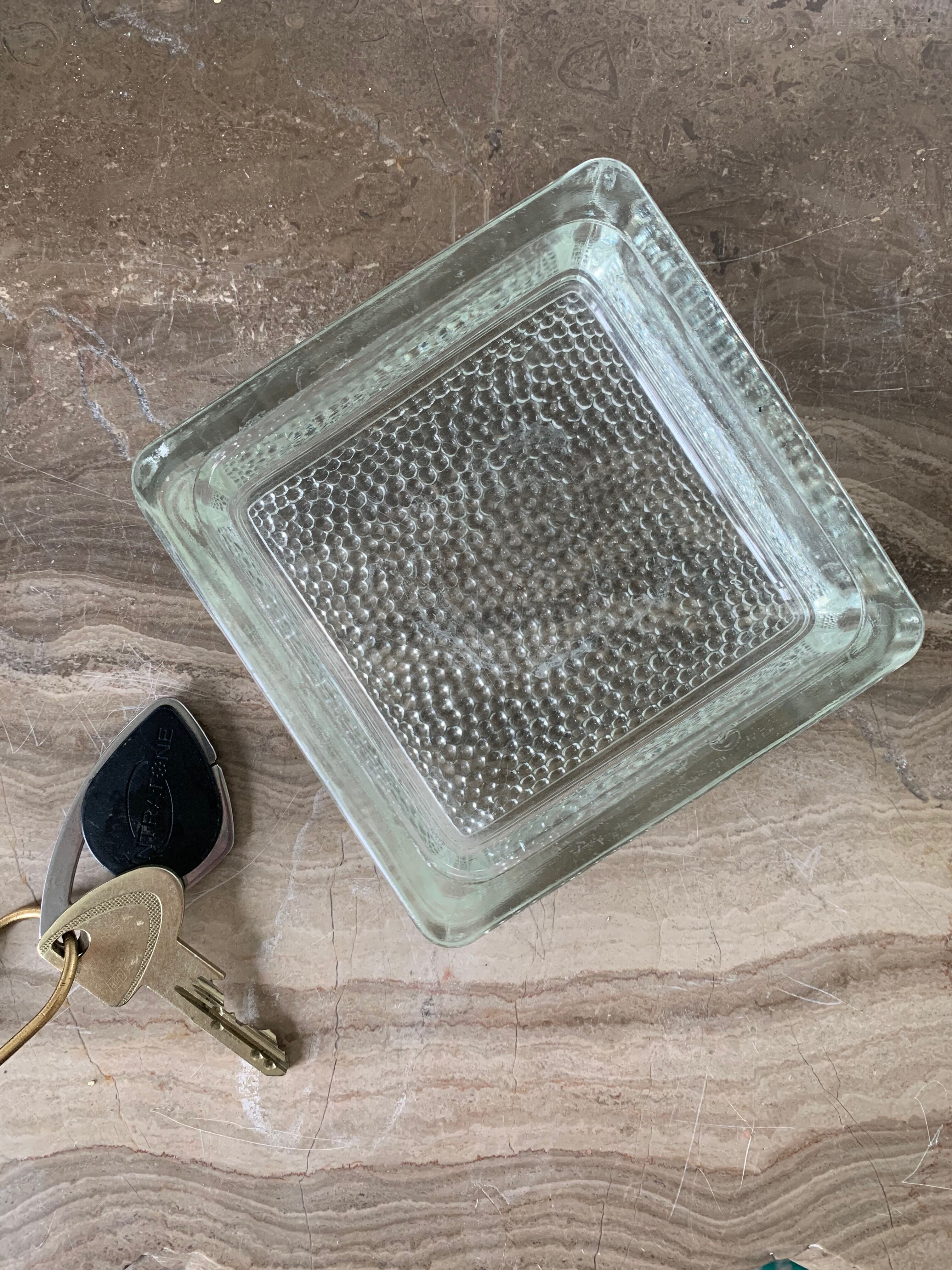 Glass cube catchall