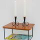 Vintage Floating Wall Shelf, Teak String Rack 60's Design