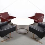 Lot de 4 fauteuils Wilkhahn Flexor et une table basse par Georg Leowald