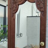 Miroir triptyque art déco chêne