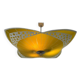 Mid-century design glass pendant by Napako, Czechoslovakia, 1970s.