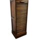 Armoire d'archives vintage en bois / armoire à rideau