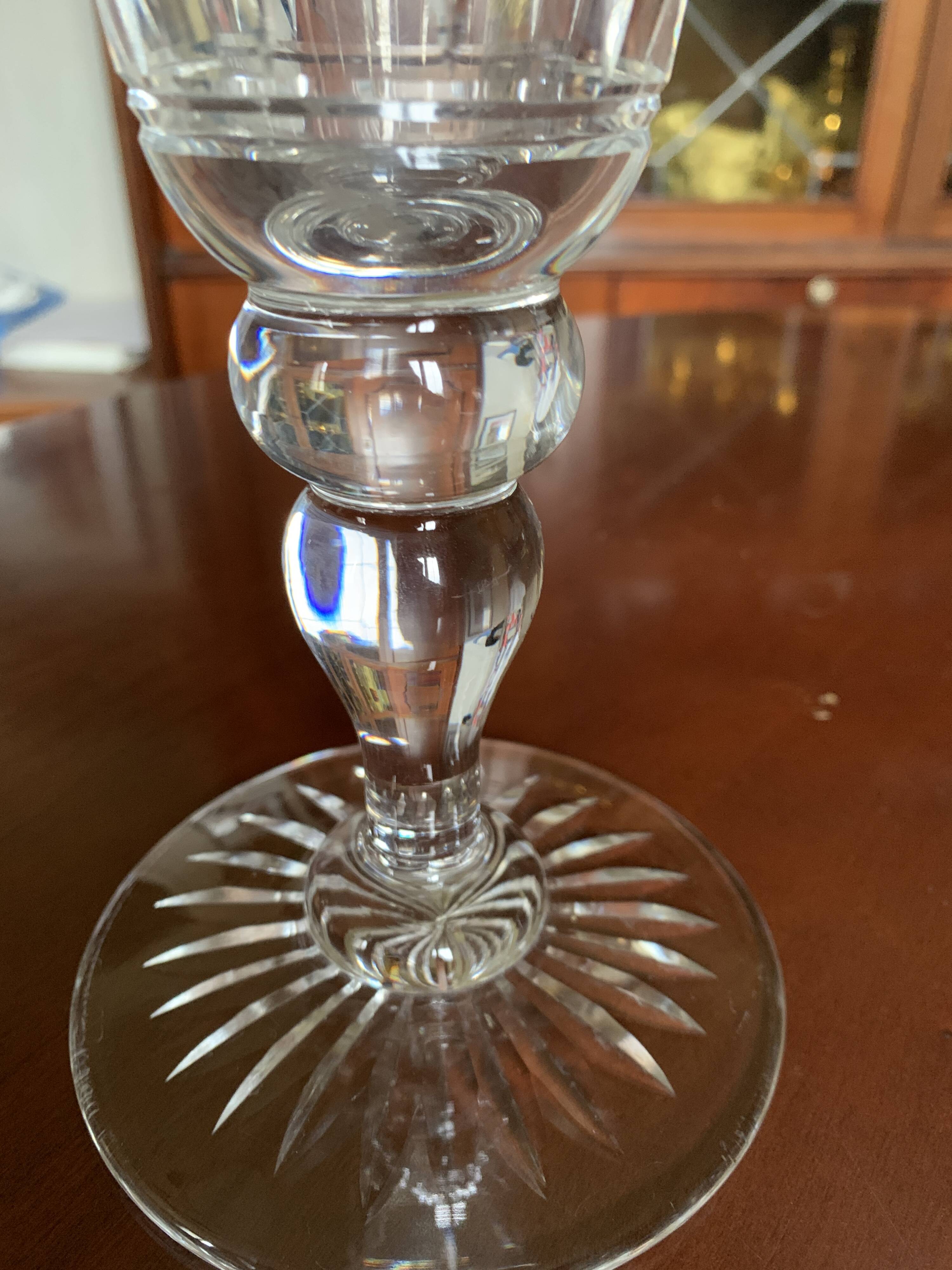 Antique crystal vase