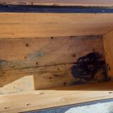 Black wooden trunk