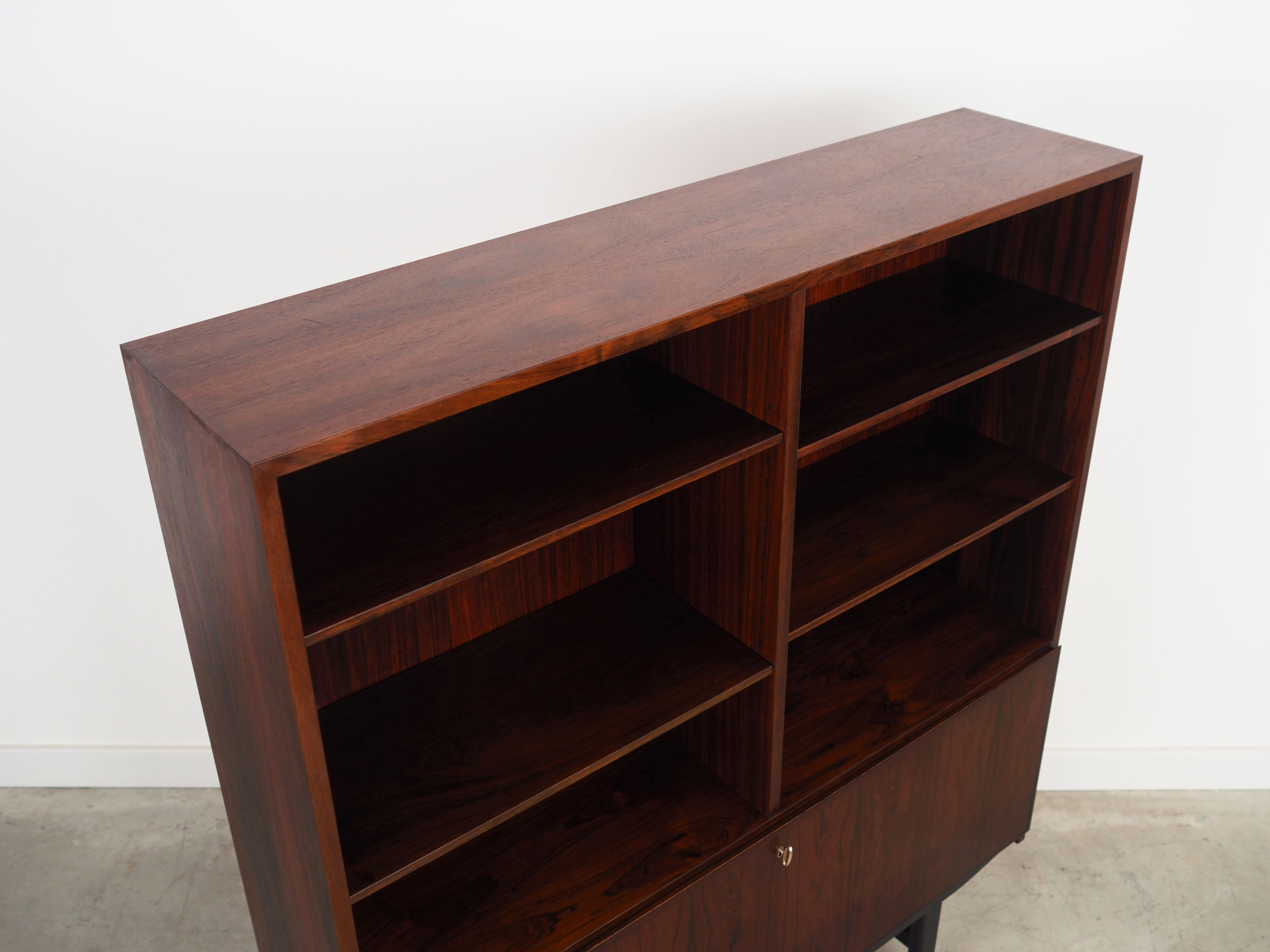 Rosewood bookcase, danish design, 1960s, manufactured by omann jun