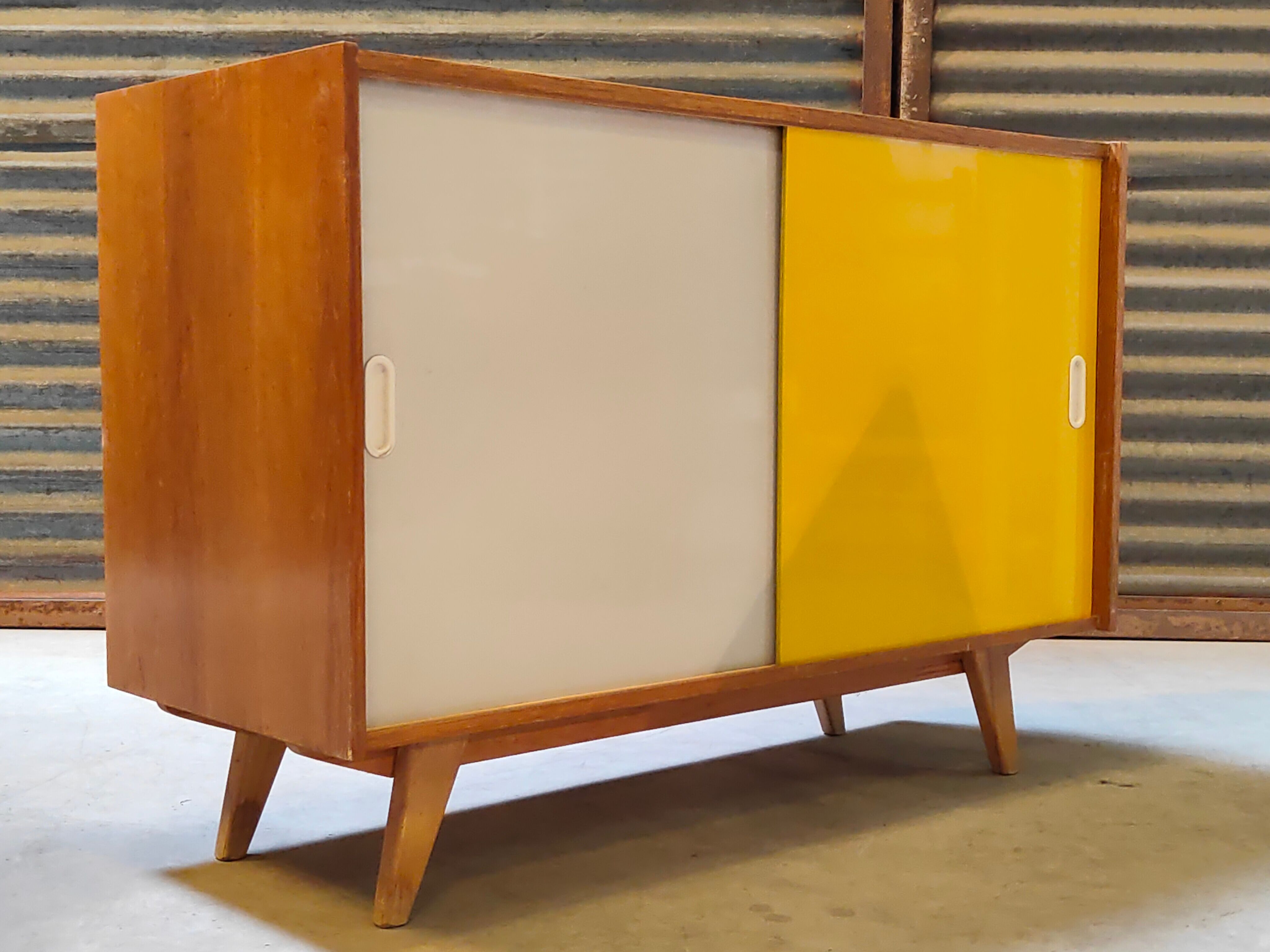 Yellow U 452 sideboard by Jiri Jiroutek for Interier Praha 1960